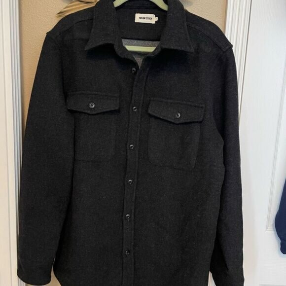 Taylor Stitch Maritime Wool Blend Dark Gray Substantial Shirt Jacket Size 44(XL) - Picture 4 of 16